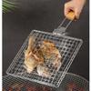 Easy To Clean Portable BBQ Net With Handle BBQ Grilling Basket Durable Grill Basket  Grilled Fish