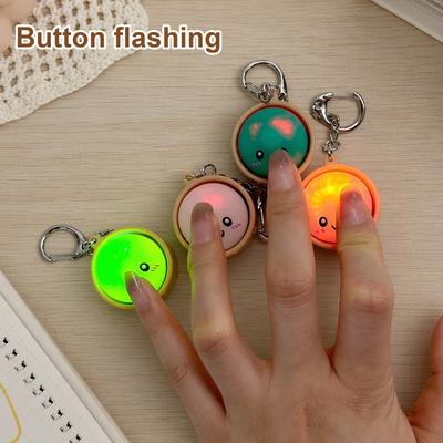 4/6/12 Stück Knödel Tastatur Clicker mit Schlüsselanhänger Fidget Clicker Tastaturtaste Finger Clicker für Erwachsene bei der Arbeit Reisen Zuhause