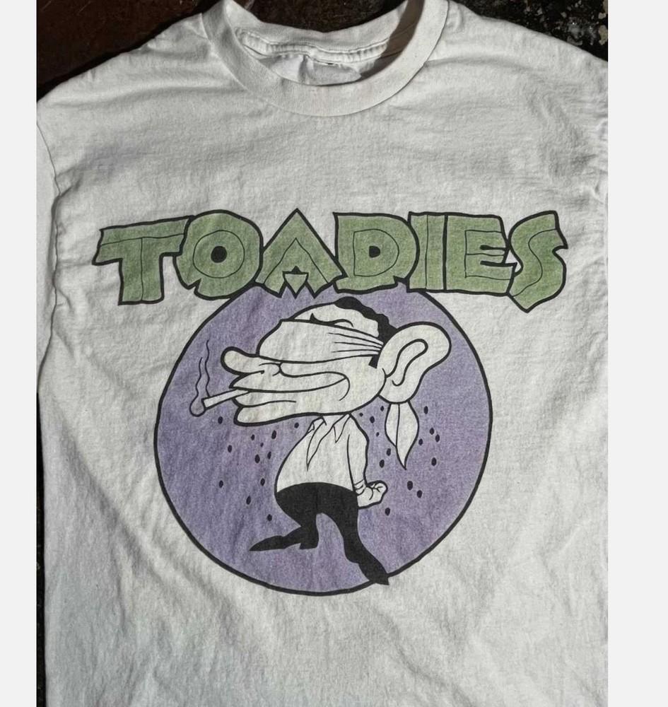 VTG Collection Toadies Band Short Sleeve Cotton White All Size Shirt Unisex T-Shirt M