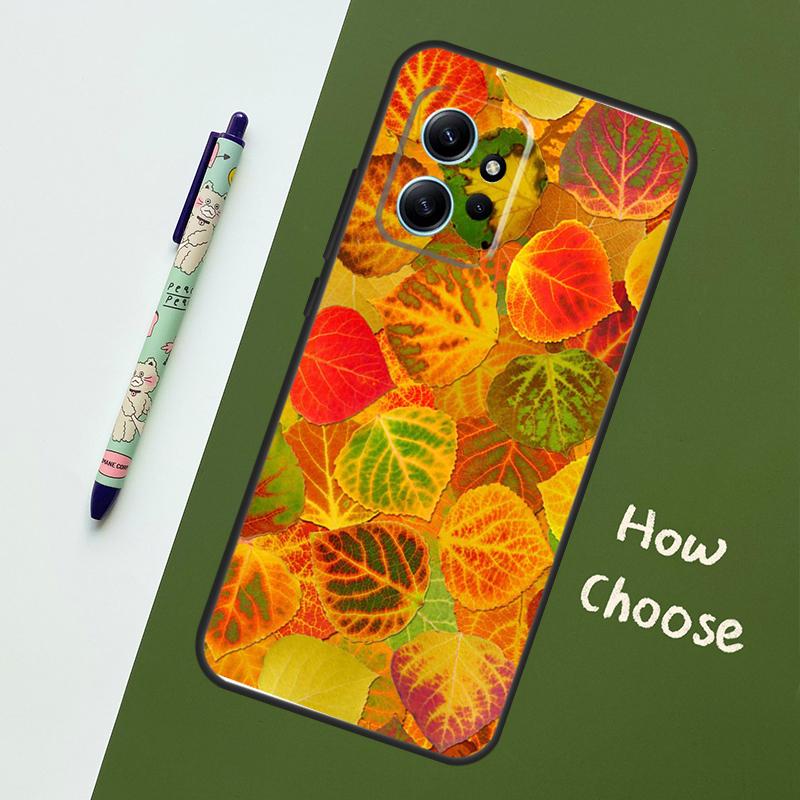 Autumn Leaves Case For Xiaomi Redmi Note 11 12 10 Pro 8 9 Note 12S 11S 9S 10S Redmi 12C 9C 10C 12 Cover