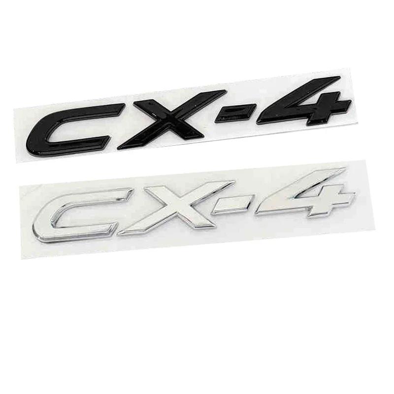 ABS Car Body Fender Side 3D Letter Emblem for Mazda CX4 CX5 CX7 CX30 CX50 CX60 CX90 C-HR Rear Trunk Badge Replaced Sticker lfpaz09