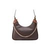 Cotton With Leather Portable Crossbody Bag, Shoulder Bag Women's Brown 30R3G3WM2B-252