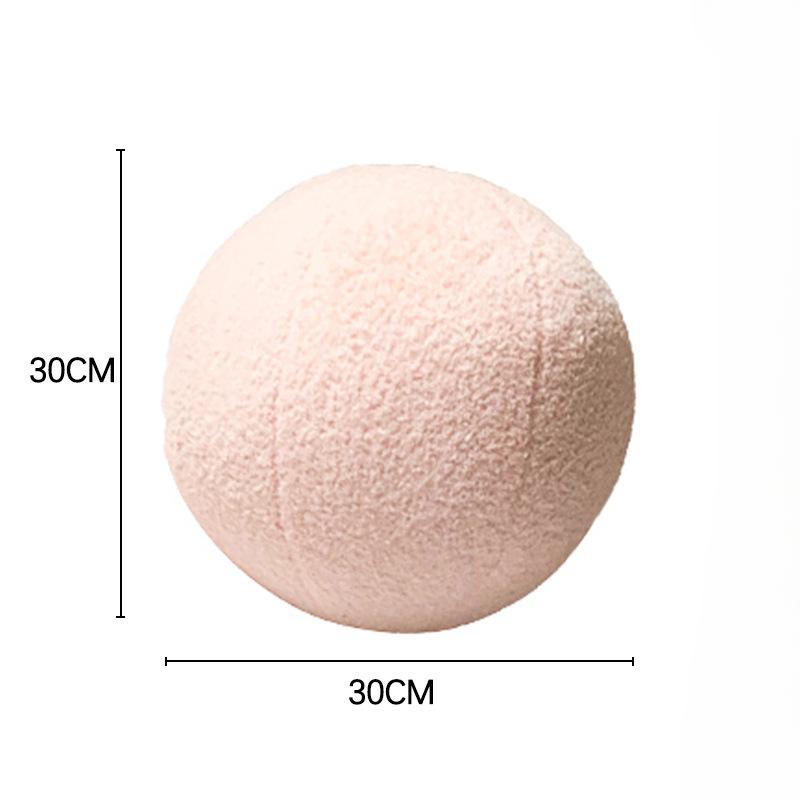 Ins Minimalist Living Room Sofa Ball Shaped Pillow Decoration Home Decoration Cushion Fun Ball Shaped Plush Car Cushion