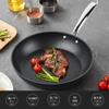 Fijinhom 28cm Poêle Induction Compatible Maximum avec Tous les Feux Plat Haute Température Lave-Vaisselle Facile à et Sans Substances Nocives Poêle, Compatible, Antiadhésif,