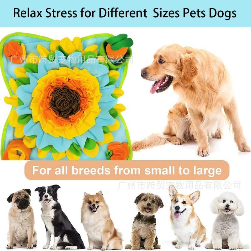 Dog Snuffle Mat Slow Feeder Puzzle Toy Small Medium Large Dogs Cats Interactive Enrichment Training Stress Relief
