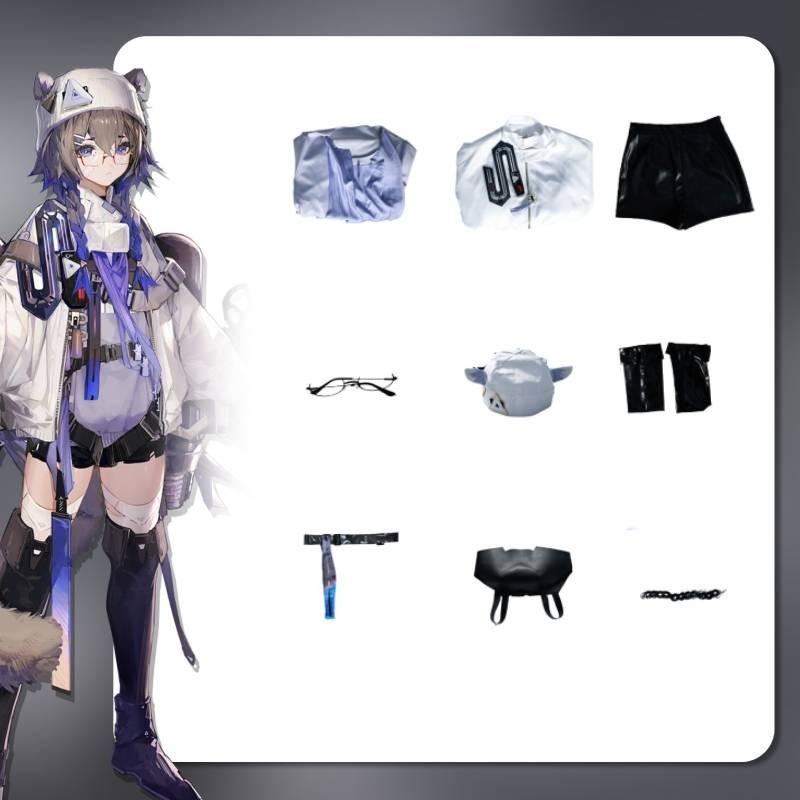 Contrail Cosplay Arknights Costume Games Role Play Halloween Party Fashion Gift