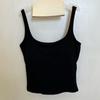 Shaved Style Slimming Square Tie Chest Pad Female Slim Fit Versatile and Elastic Inner Layer Top with Camisole Base