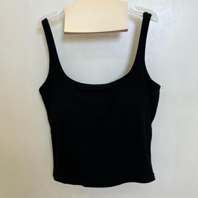 Shaved Style Slimming Square Tie Chest Pad Female Slim Fit Versatile and Elastic Inner Layer Top with Camisole Base