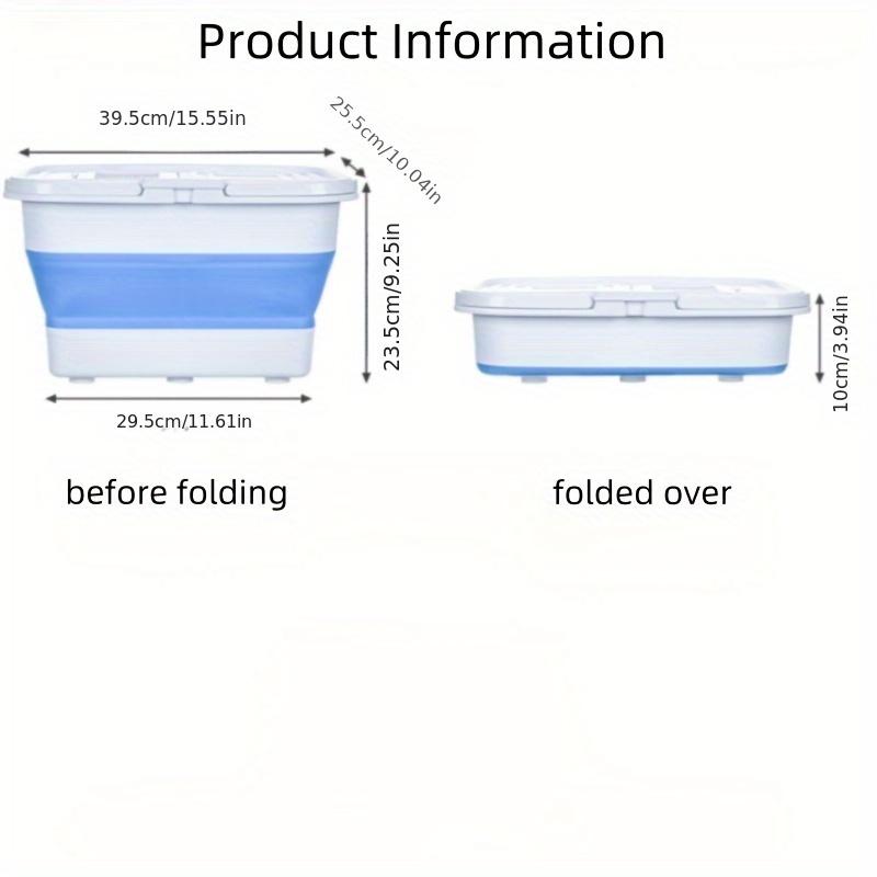 Square Folding Fishing Bucket Outdoor Wild Fishing Portable Bucket Hard Bottom Silicone Plastic Multifunctional Bucket