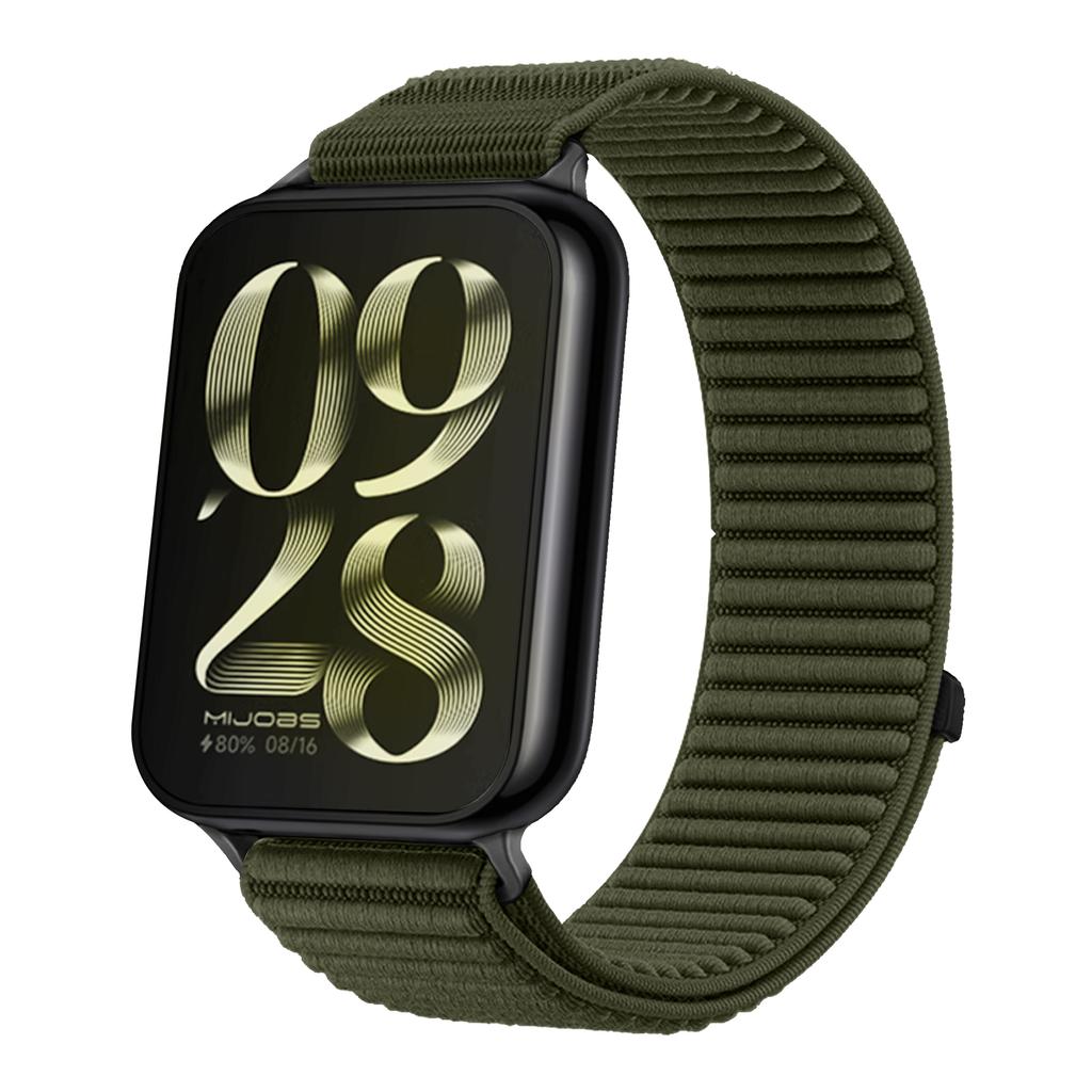 Sports Nylon Braided Loop Band for Xiaomi Mi Band 9 Pro 8 Pro Metal Head Breathable Bracelet Correa Redmi Watch 6 5 4 Wristband