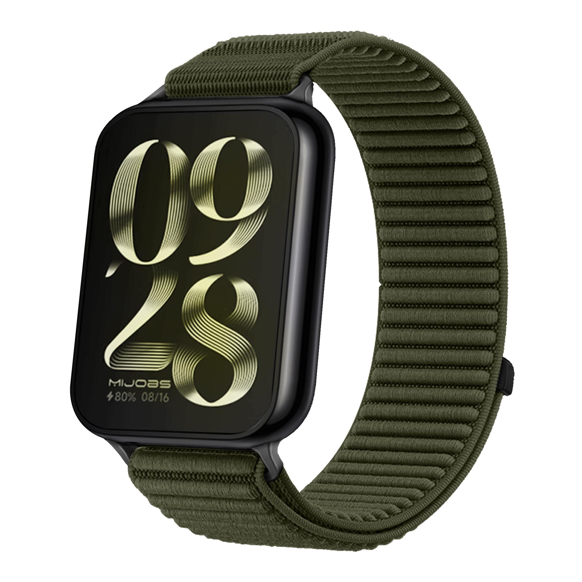

Ремінець для Xiaomi Mi Band 9 8 Pro Плетений ремінець Для Redmi Watch 5 4 For Redmi watch 4 вгору ліс зелений колір