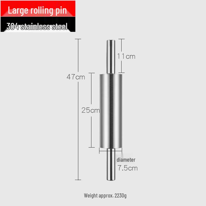 Zhi Shi 304 Stainless Steel Weighted Rolling Pin