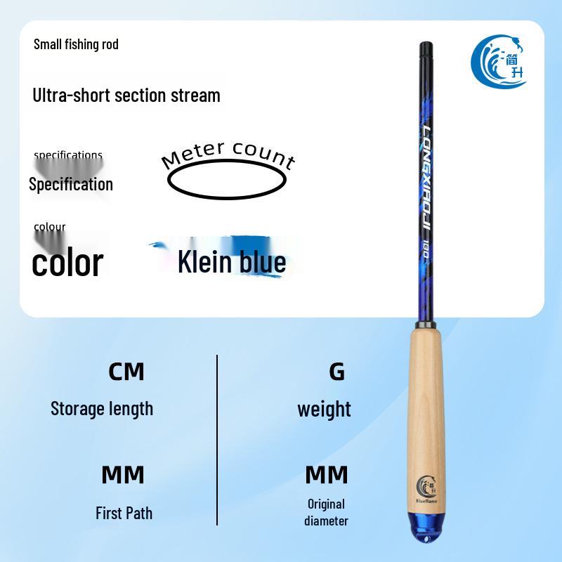 Ultra-Light 1.8m/2.1m Stream Fishing Rod for Crucian Carp, Minnow, White Amur