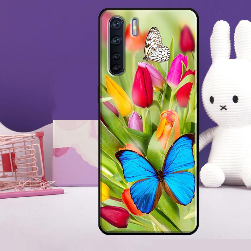Colorful Butterfly Case For Oppo A18 A38 A78 A98 A58 A60 A80 A40 A96 A76 A16 A94 A74 A54 A15 A17 A57 A77 A5 Pro