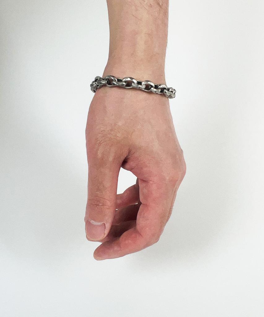 Sexto [Bracelet][Surgical Steel] 8.5 Oo Chain Bracelet Vintage Silver