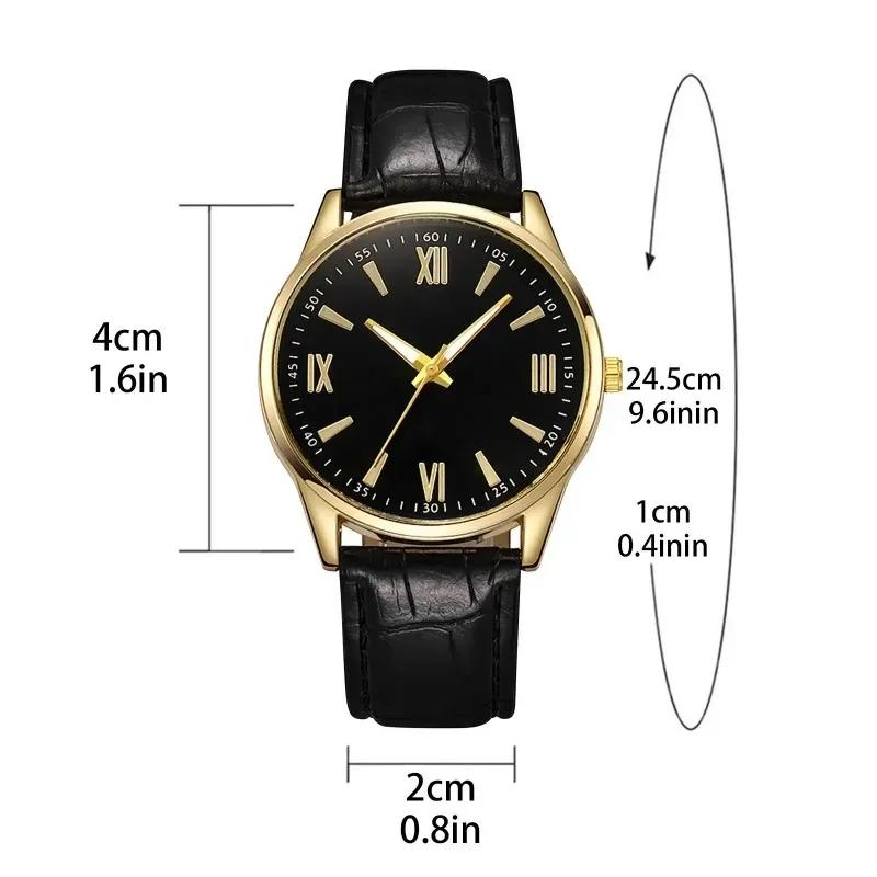 Minimalist Watch for Men Leather Thin Band Business Wristwatch Casual Quartz Watches