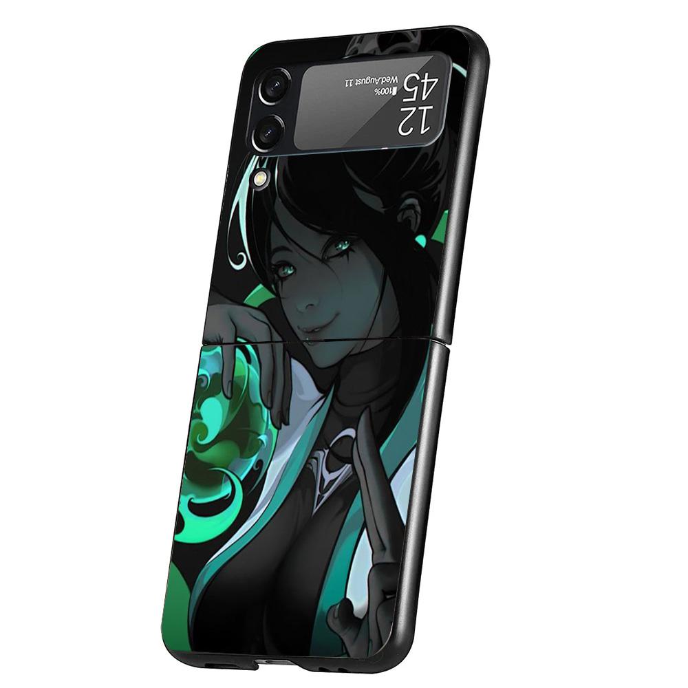 Valorant Game Cool Cover Phone Case For Samsung Galaxy Z Flip 7 6 5 4 3 5G Flip7 Flip6 Flip5 Flip4 Flip3 Black Fundas Shell Gala