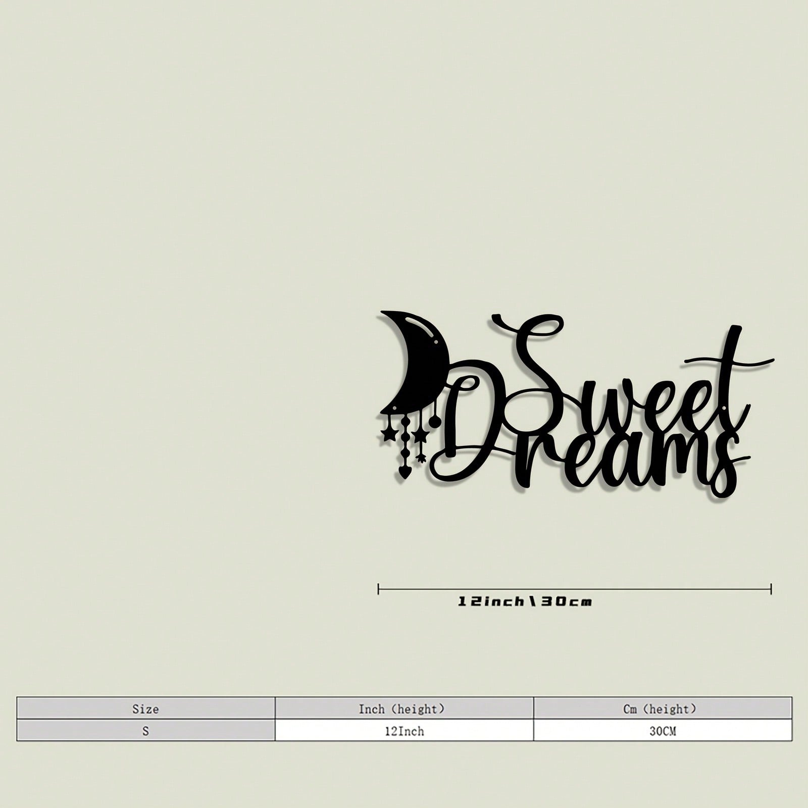 

Metal Wall Art Black Iron Crescent Moon Stars Bedroom Farmhouse Gift різнокольоровий