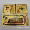 Plastic gold foil Elizabeth Diana Marilyn Monroe commemorative coin gold foil banknote currency queen portrait creative coin