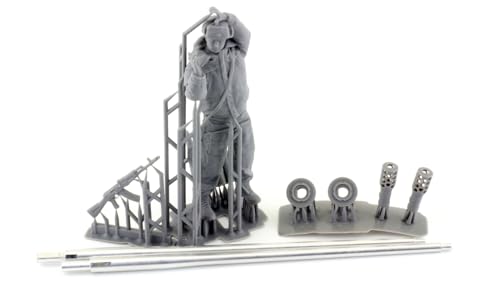 Orange Hobby 1/35 Scale Modern Russian/Soviet ZSU-57-2 Spalka 57mm Cannon Barrel Set (for Trumpeter) Plastic Model Kit Parts G35-225