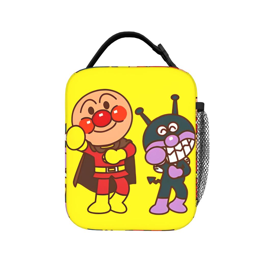 A-Anpanmans Insulated Lunch Bag High Capacity Baikinman Dokinchan Horaman Melon Girl Reusable Thermal Bag Tote Lunch Box