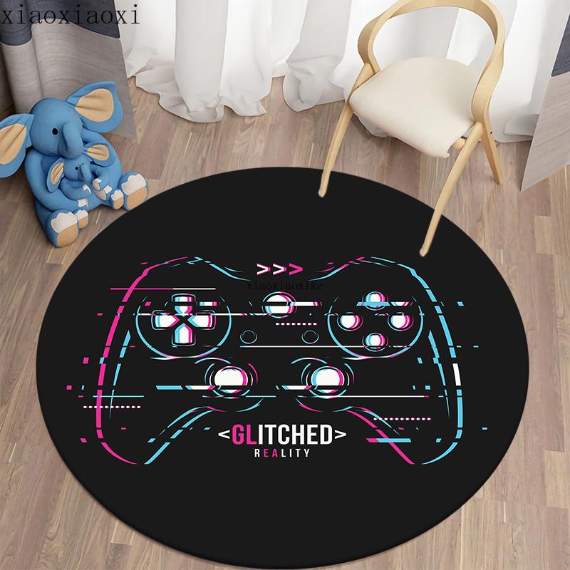 Rukojeť s kreslenými hrami Kulatý koberec Koberec do obývacího pokoje Dětská podlaha Koberec Koberec do koupelny Koberec do dětského pokoje Rohož na dveře Ložnice Koberec Domácí dekorace