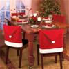5 Stück Weihnachtsmann Rote Mütze Stuhlhussen Dekorative Weihnachtsessenstisch Party Heimdekoration Stoff Stuhlhussen