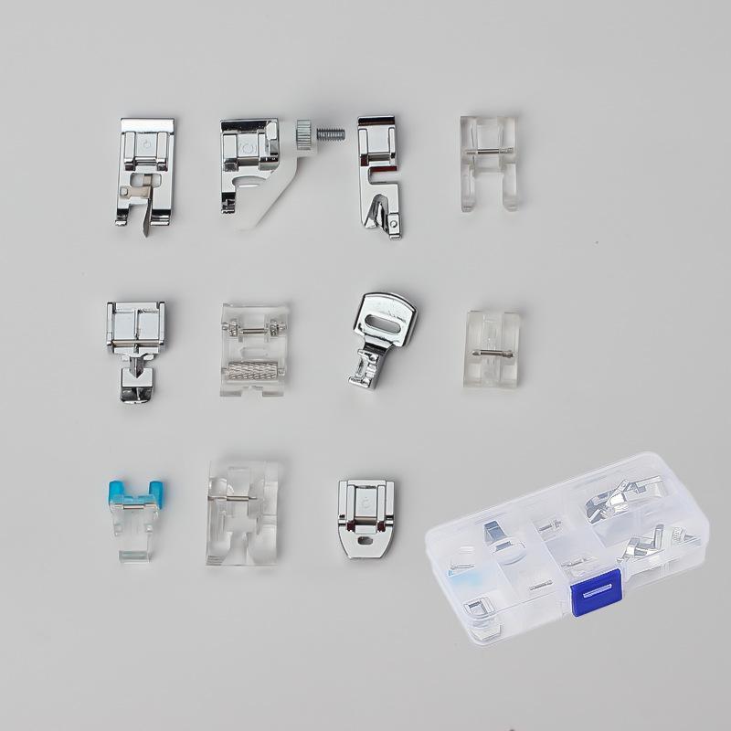 

Набор из 11 многофункциональных прижимных лапок для швейной машины для подгибки, закрепления краев и квилтинга