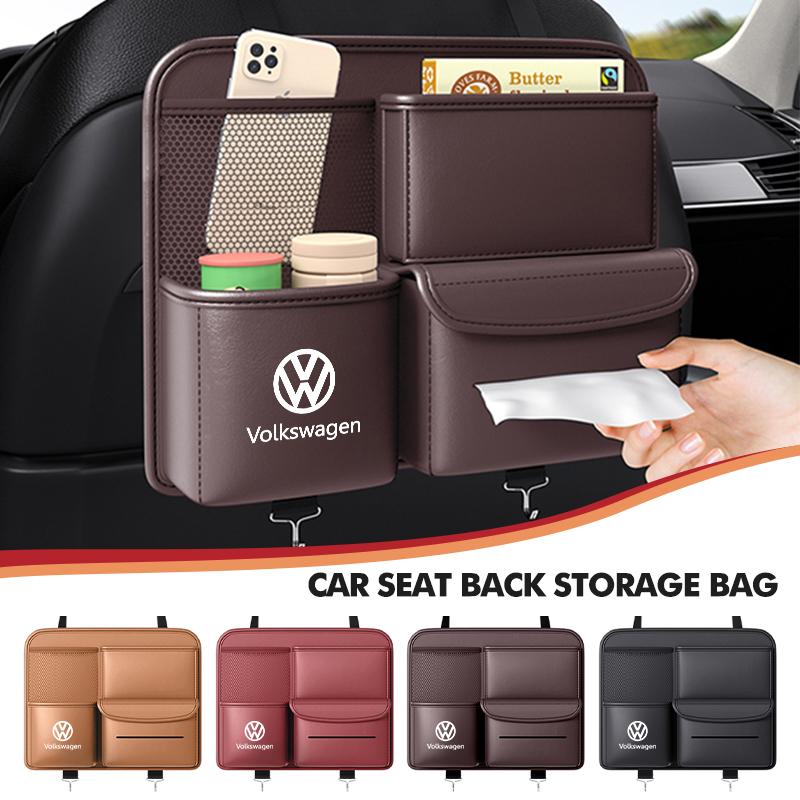 BIG1 Car Seat Back Storage Bag Backseat Organizer Foldable Hanging Bag For Volkswagen VW Scirocco Passat Polo B5 B6 B7 CC Tiguan
