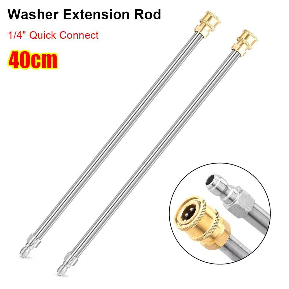 1Pcs Stainless Steel Washer Extension Wand High Pressure Electric Washer Nozzle Spray Lance Rod