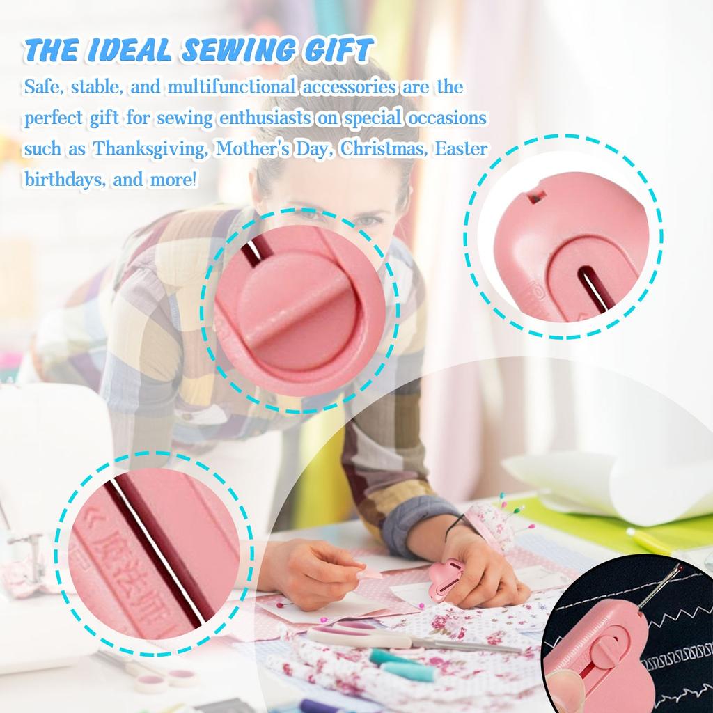 Magnetic Seam Guide For Sewing Machine, Multifunctional Polygonal Hemmer Guide With Scale, Magnetic Seam Guide With Seam, Edge Curling And Wrink