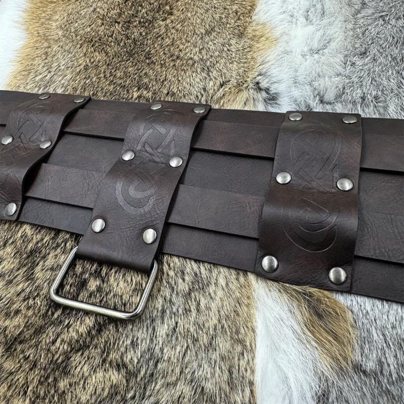PU Leather Waist Belts with Metal Buckle Adjust Length Medieval Waist Belt Woman Jeans Dresses Skirt Coat Waistband