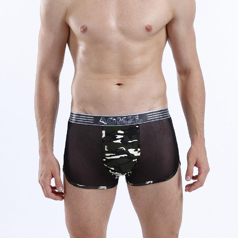 Cotton Men's Pants Thin Section of Non-marking Boxer Shorts Breathable Pants Boys Summer Comfortable Tide Four Corner Shorts