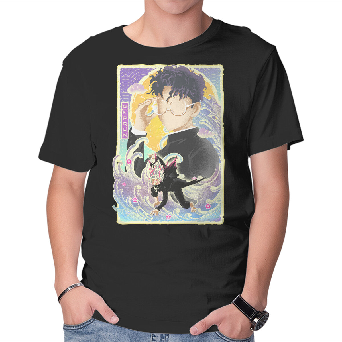 Unisex Crew Neck T-Shirt Great Wave Ken Takamura Graphic Short Sleeve Casual Tee XXL