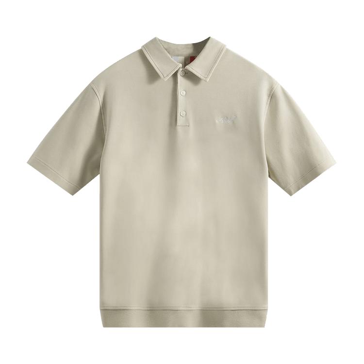 

Kith Crystal Washed Graham Polo Muslin Unisex Tops Cream KHM030432-106 S
