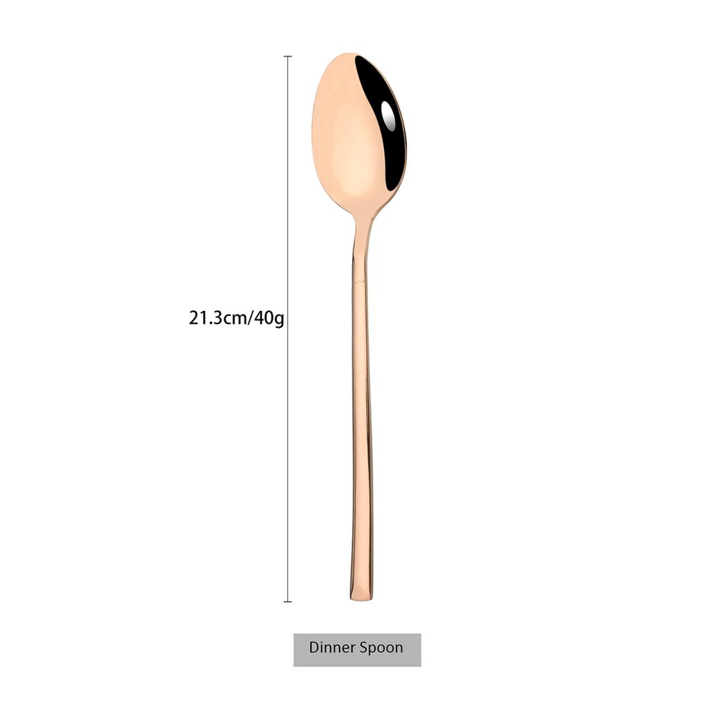 Stainless Steel Cutlery Set Mirror Black Dinnerware Set Knife Dessert Fork Coffee Tea Spoon Tableware Western Kitchen Flatware