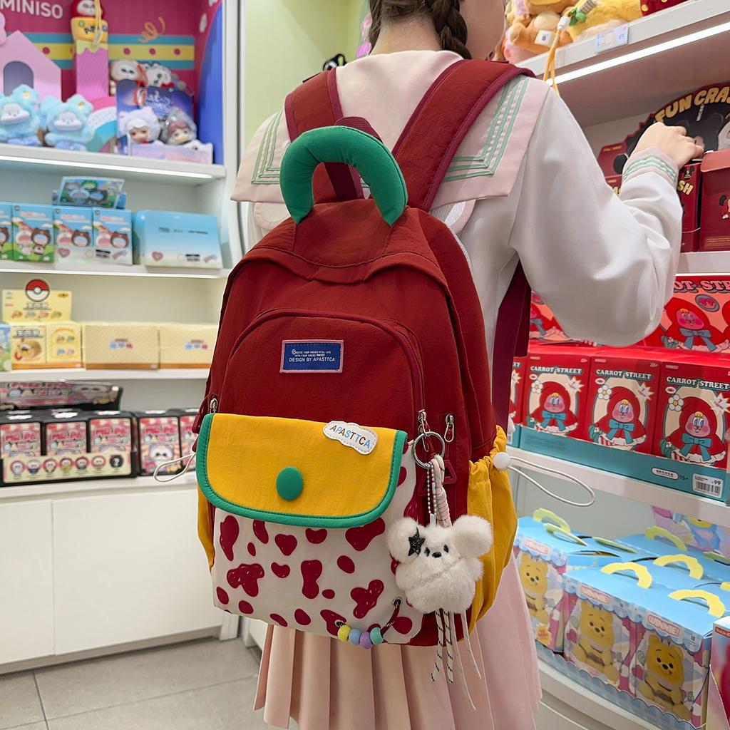 Schoolbag1011 new girl cute high-value girl large-capacity backpack backpack