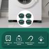 4 Pcs Washing Machine Fixed Pads Noise-reducing Shockproof Anti-vibration Washing Machine Lifting Foot Bases Household Supplies