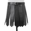 Gonna Armatura Medievale Grembiule Romano in Pelle Cintura Gonna Armatura Cavaliere Vintage Costume Cosplay Soldato
