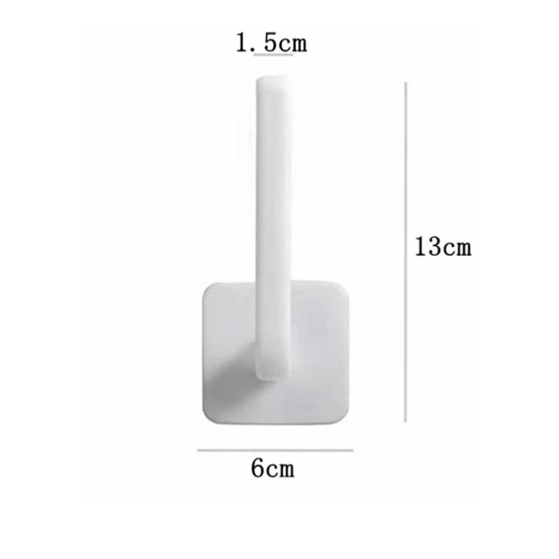 New 1 Pcs L-Shape Punch-Free Hook Wall Mounted Cloth Hanger for Coats Hats Towels Clothes Kitchen Rack Roll Bathroom Holder