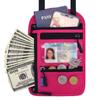 Nylon RFID Blocking Passport Bag Anti-theft with Adjustable Neck Strap Halter Card Holder Water Repellent Travel Neck Wallet
