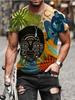 Men's Summer Casual 3D Printing Street Tide High Street Fashion Short Sleeve Sublimation T-Shirt Top