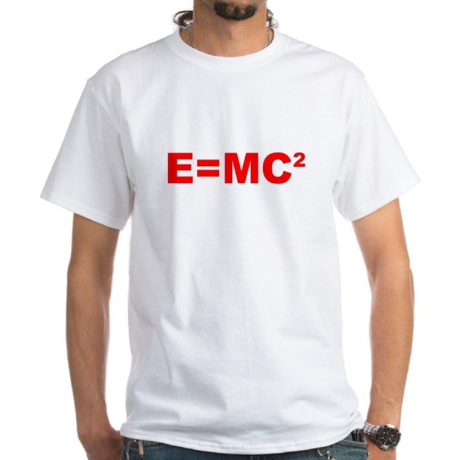 CafePress - Футболки с Альбертом Эйнштейном - Теория - 100% Хлопок Футболка Белая S