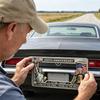 Vietnam Veteran License Plate Frame Patriotic Metal Car Tag Frame 1955-1975 Vietnam Vet Honor License Plate Frame Holder for Standard US Vehicles