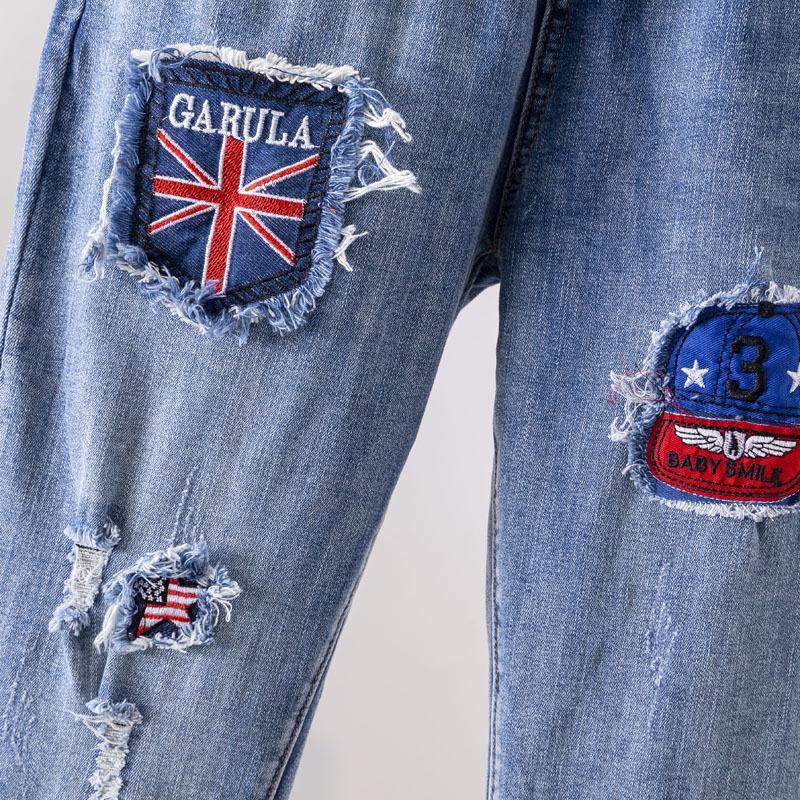 Plus Size Women's Pants Plus Size Women's High Waist Jeans Pants Split Pants Thin Elastic Leggings Jeans with Carrots Comfort Waist Pants