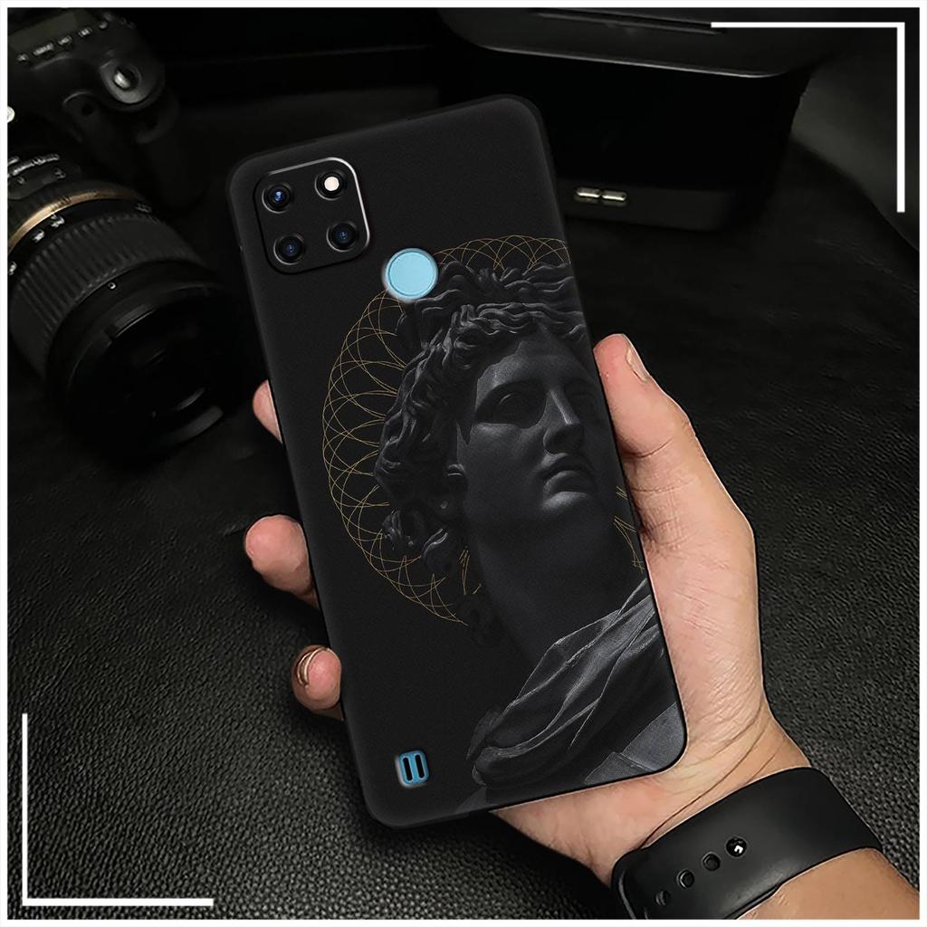 Cute Silicone Phone Case For OPPO Realme C21Y/C25Y TPU Full Wrap Graffiti Fashion Design Back Cover Shockproof Durable