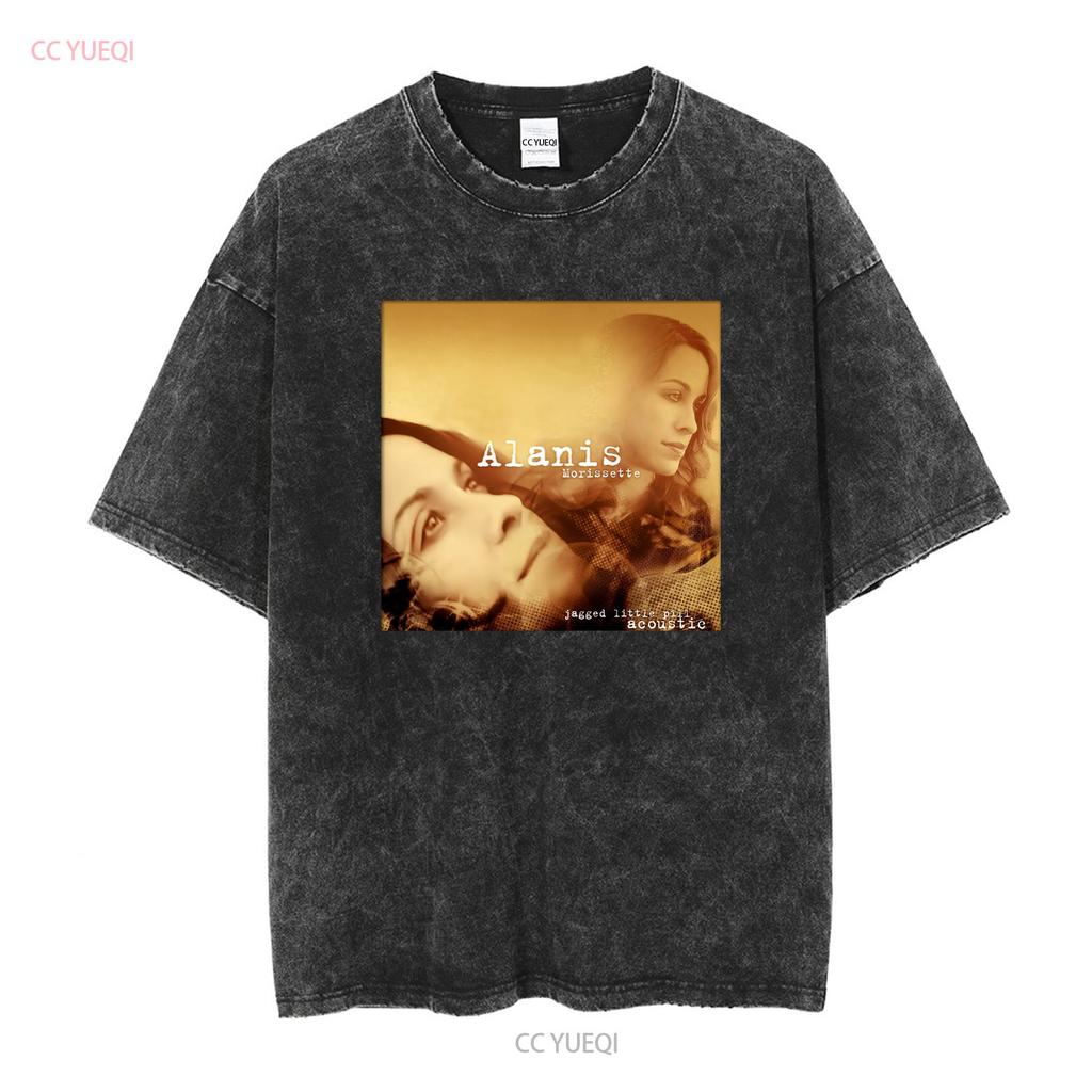 Alanis Morissette T Shirt Father day gift new best Dad vintage Washed Casual Stretched Slightly homme Breathable Stylish