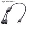 Type C 1 Male To 2 USB C Type C Female OTG Cable for Computer Laptop Cellphone