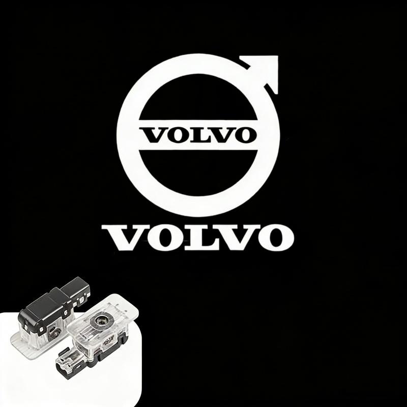 2Pcs Car Door Emblem LED Light Welcome Lamp Laser Proiector For Volvo S80 V90 S60L V60 V40 XC40 XC60 XC90 POLESTAR 2012-2026