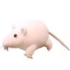 Simulation Mouse Plush Toy Cartoon White Mouse Rag Doll Year Of The Rat Mascot Gift